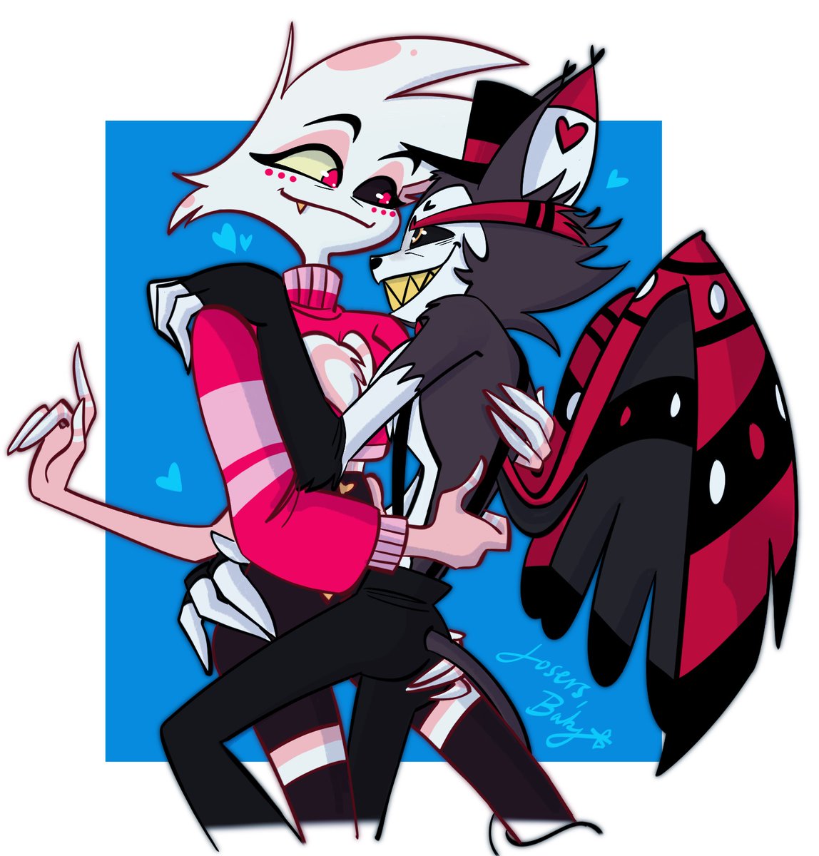itzenthusiasm's tweet image. can’t believe it’s been two years since #hazbinhotel aired on prime! just wanted to say thank you so much viv for pursuing your passion for these characters and to the #huskerdust community, thank yall for being so welcoming! for once, i look forward to the future! ✨💖