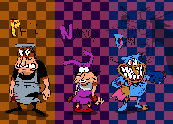 now introducing the vessels!
Phil, Nancy and Dan
seems like NX is going to be so happy with his new friends!1!!11!!!
#pizzatower #theycalledmesonic #takeabreather