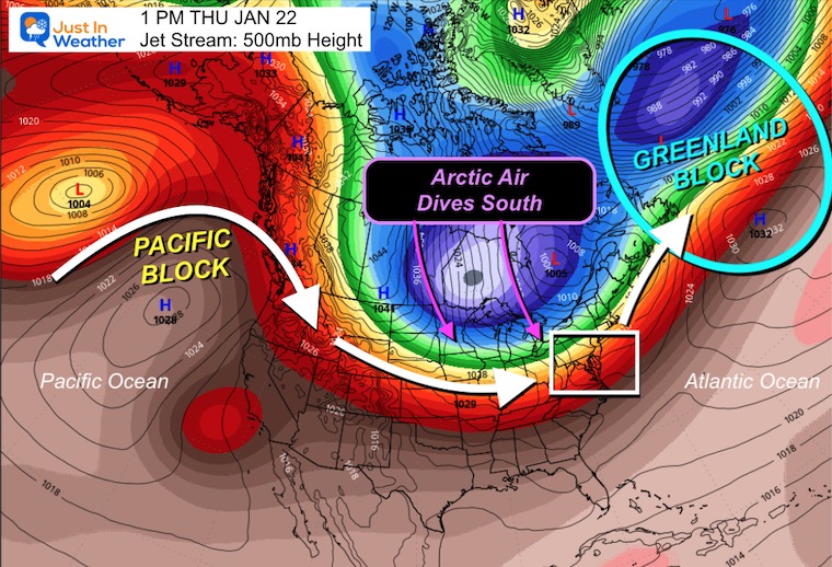 JustinWeather's tweet photo. Monday Evening Update: January 19, 2026
🌀 ❄️ GREAT SET UP For A Large Winter Storm This Weekend,
👇 I have lots of maps and animations in my full report to show how this will likely develop.
🤩 Nearly IDEAL pattern over North America aligning: High confidence a storm will form with lots of model support!
⏳ Long duration event possible, could last 24+ hours
🌨️ 🚜 Enough snow to plow, but where will that sweet spot set up???
🙅🏻‍♂️Holding off on the wild snow calls this early…
📅 Keep the ENTIRE WEEKEND on standby (Saturday AND Sunday). Lower confidence this early on timing, track, and totals.
🧊 Ice storm risk in The Deep South: Warm air at cloud level + freezing surface = heavy freezing rain possible to our south
🔮 This may be the FIRST of a few storms over the next 2-3 weeks!
❄️ Faith In The Flakes!

READ MORE 🔗 👉 Full Evening Update https://t.co/P9RHN4QN8J