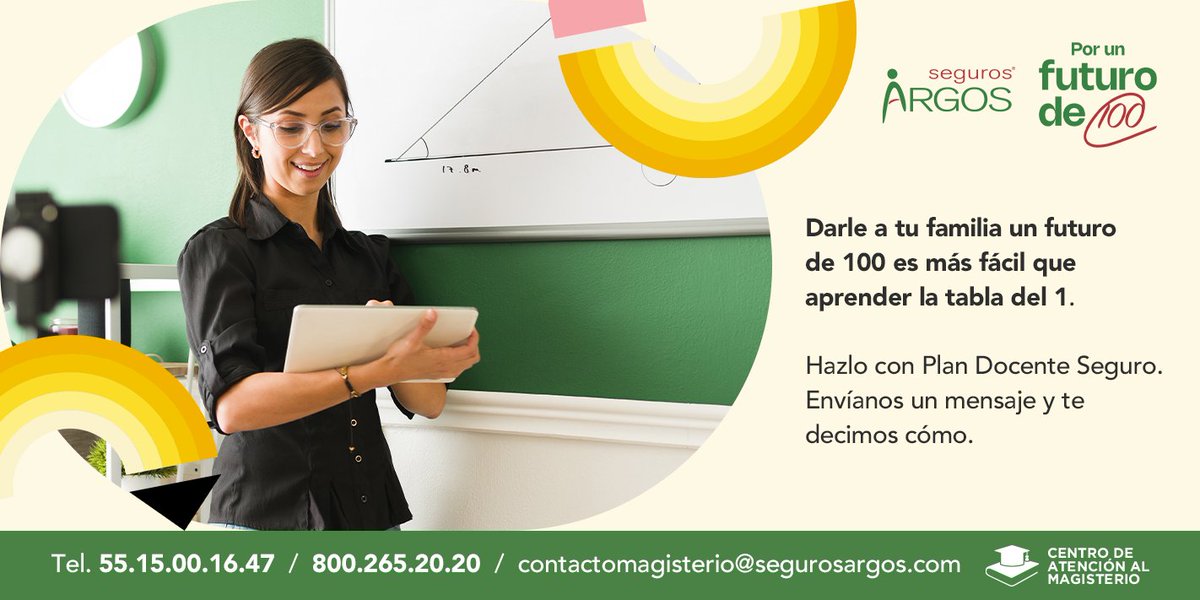 Se merecen un 💯 quienes ya protegieron el futuro de su familia. Los que no, necesitan Plan Docente Seguro.