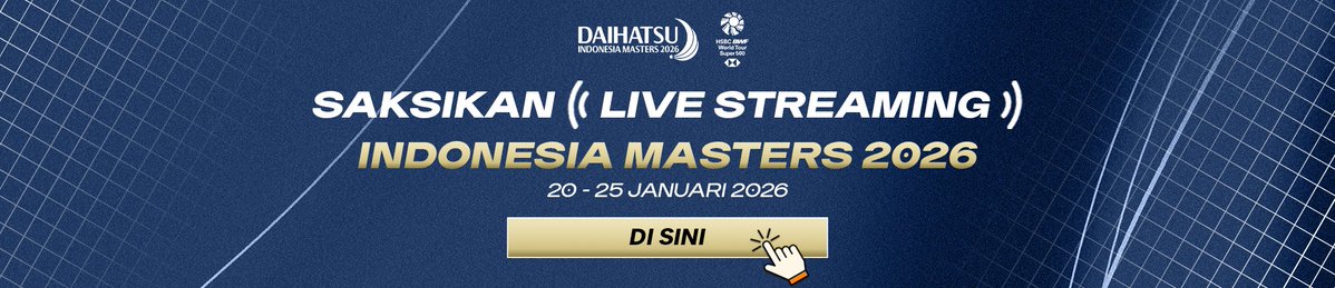 BadmintonDjarum's tweet image. Monggo yang mau nonton bisa kelean bisa langsung merapat di link berikut livestreaming.djarumbadminton.com/#!/

Met nonton, dukung terus atlet Indonesia ya. Dukung dengan support yang positif ya gaes

#IndonesiaMasters2026 #Badminton