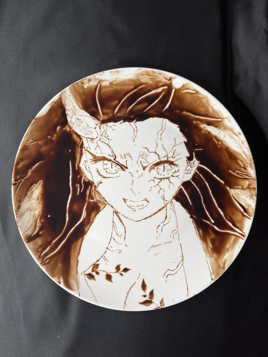 chocopeneshi's tweet photo. チョコペンで描いた
鬼滅の刃　竈門禰󠄀豆子 https://t.co/jkPzUaNrq9
