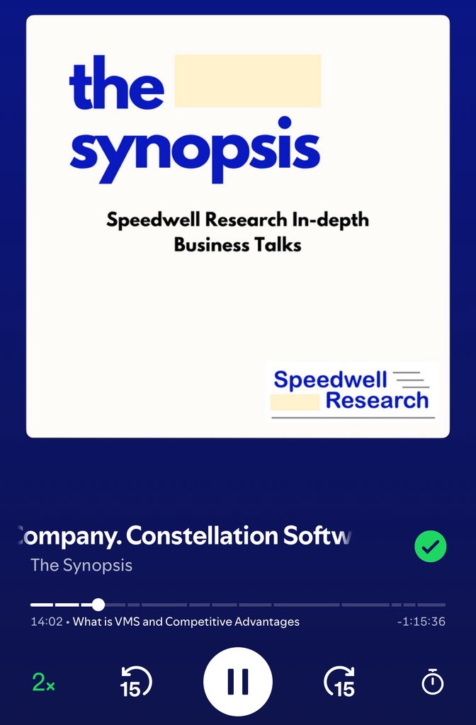 To this day, the beat breakdown of $CSU I’ve ever seen

Well done <a href="/Speedwell_LLC/">Speedwell Research</a> 🙌
