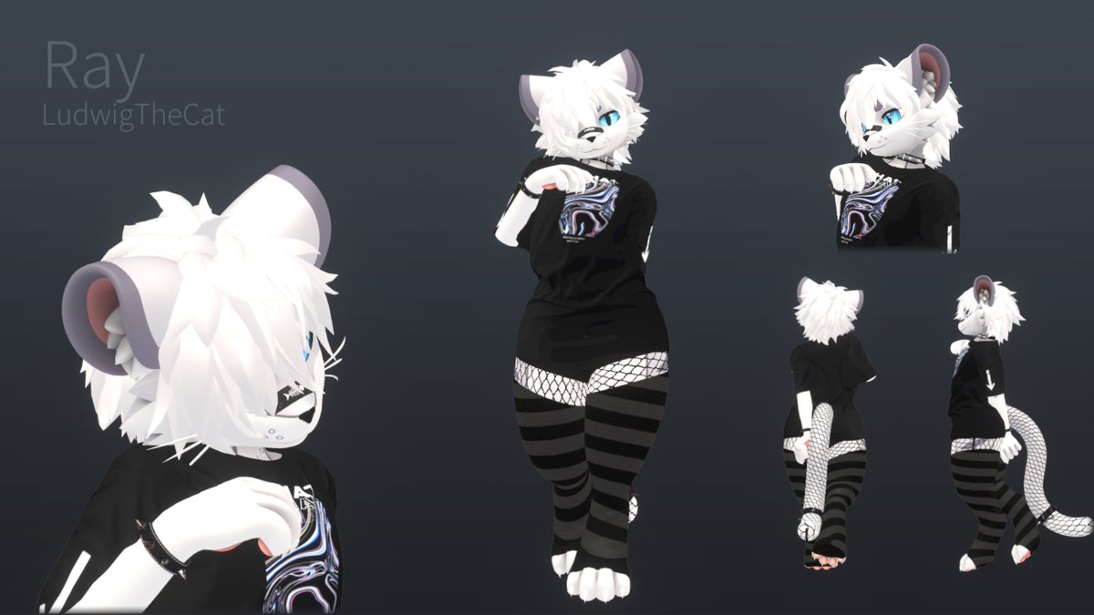 LuddeCat_75's tweet photo. #Furry #VRChat
This is Ray, a new public avatar I was working on today. https://t.co/DYNBPYydNF