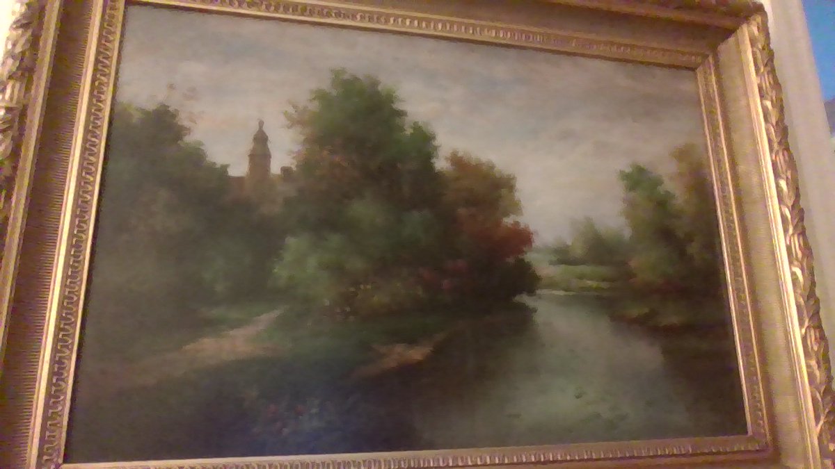 Buy art for the new house. Couldn't make out the name at the place, but it was just a couple hundred bucks, and we liked it a lot.

Get it in the house. Look closer with a light C-O-U-R-B-E-T

Get really excited. 

Make out the first letter.. E

Dammit.