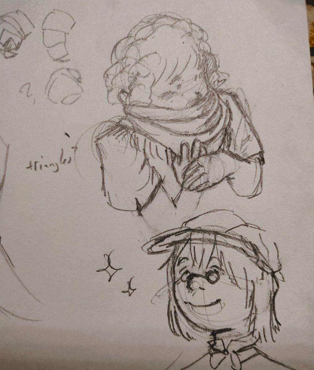 #meadowlark #yaelokre #clementedearworth
Tiny doodles in between studies. That's Coopers shawl thing on Clemente