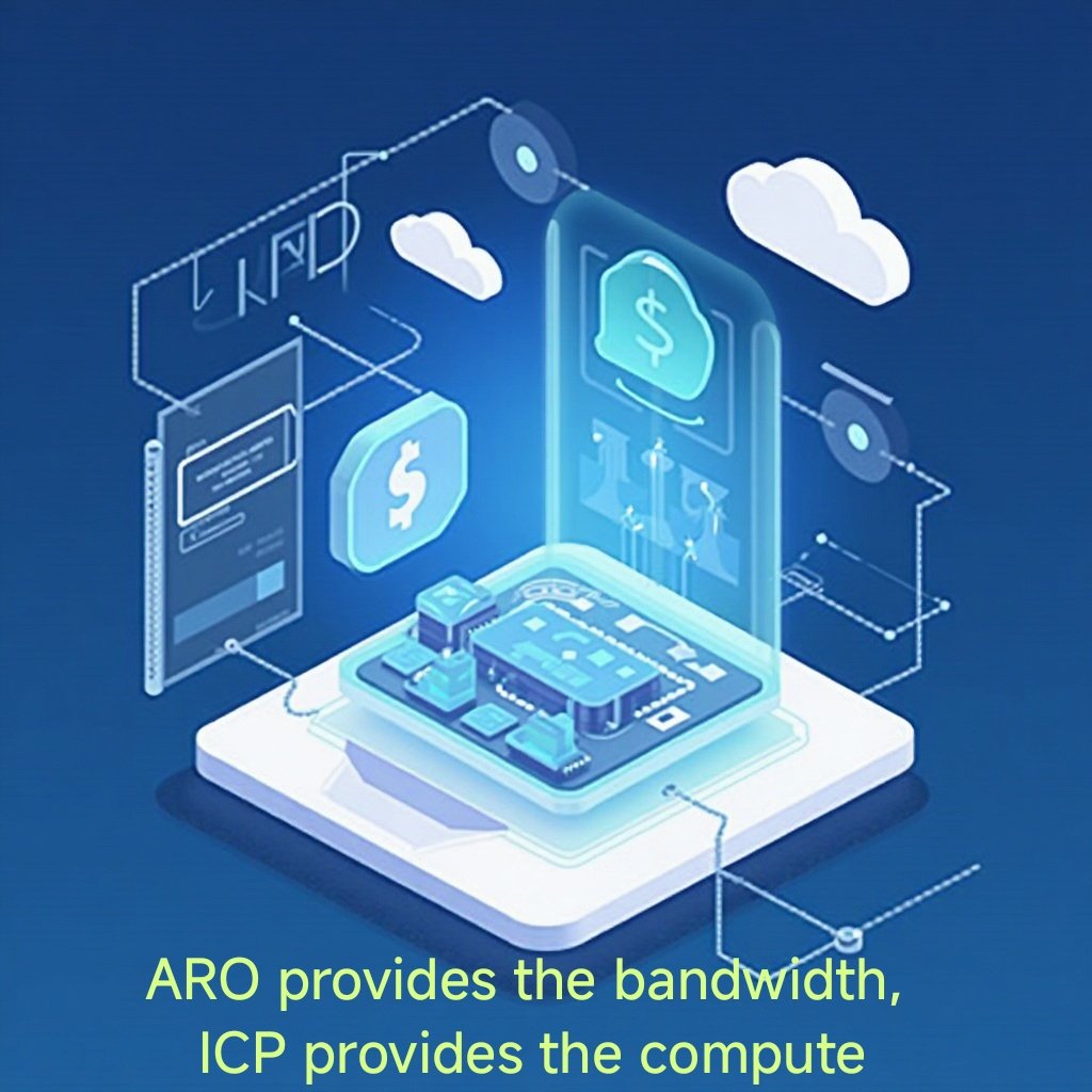 SwaSinnergi's tweet photo. With the new collaboration between ARO Network and #ICP, your home device can now power the next generation of AI apps. ARO provides the bandwidth, ICP provides the compute.

@AroNetwork @ICPHUBS @Arocommintern
 #NodeRunning #CryptoMining #ARO #ICP #DePIN #CommunityFirst #WAGMI" https://t.co/5NIS3fog6B