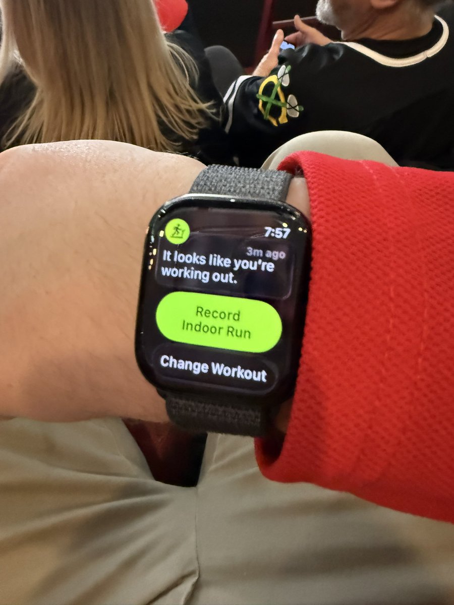 My Apple Watch after that Jonathan Toews ovation finally ended! #Blackhawks