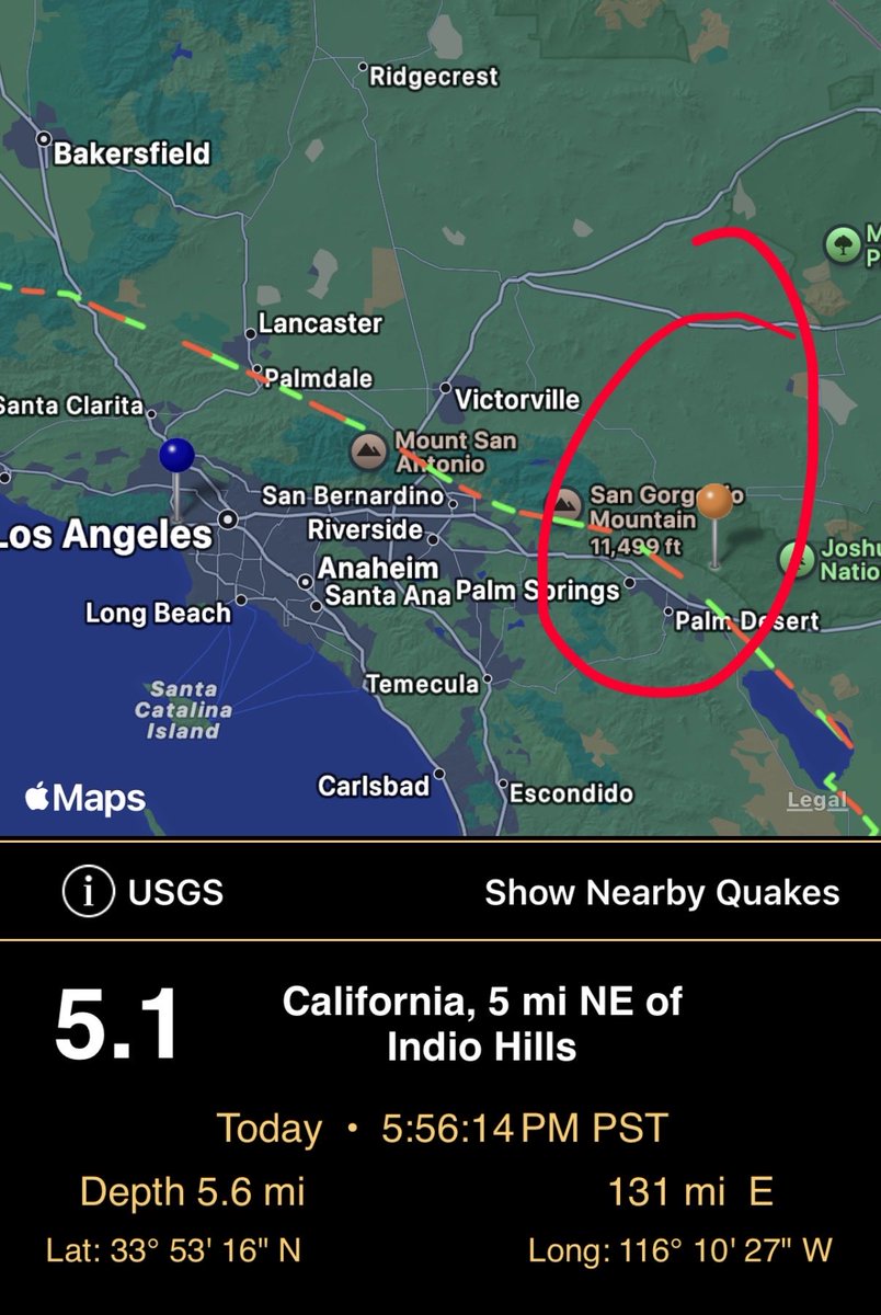 RadioChio's tweet image. Quite a shaker in the Coachella Valley. 
M 5.1 #PalmSprings #PalmDesert #Indio