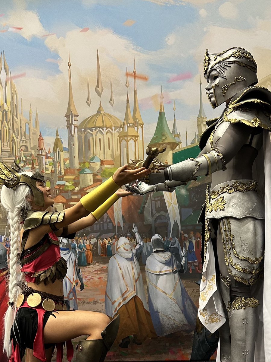 MaxFerocity's tweet image. Two years ago I brought Hala to New Zealand. A great warrior requires an epic weapon so I crafted the Zenith Blade, for between the Dawn and the Dusk there is the Zenith of the Light. Inscribed in Solanian along the blade was a vow of service to Sol. I asked @james_white if he…