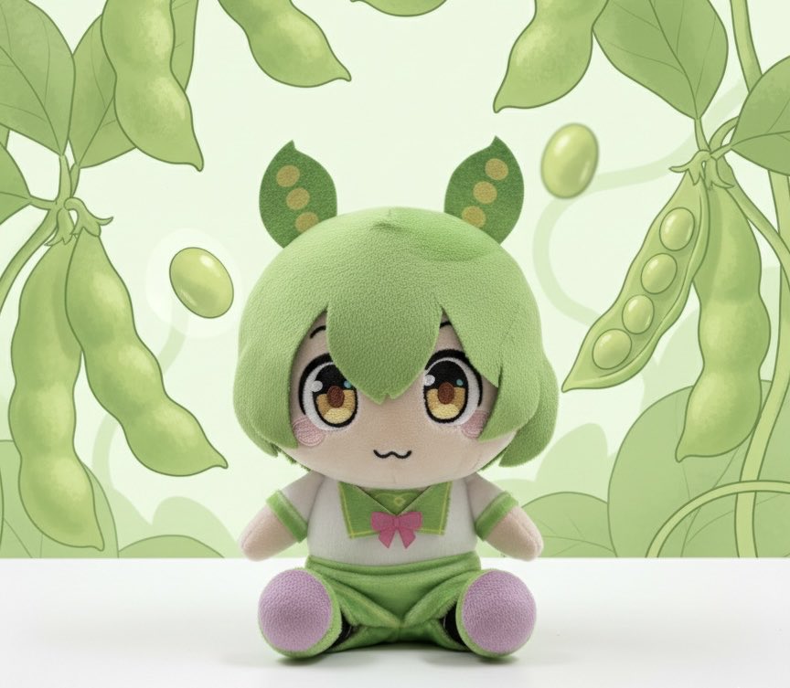 ずんだもん ぬいぐるみ20センチ 制服バージョン が入荷しました