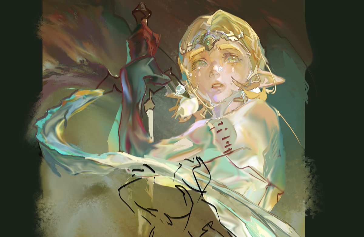 BUspuzPMrropHwh's tweet image. 局部草图#Princess Zelda