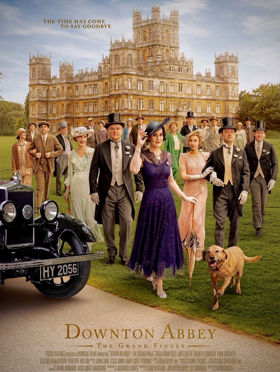 emcgoverns's tweet photo. elizabeth mcgovern with hugh bonneville, michelle dockery, laura carmichael, &amp; the cast of “downton abbey,” promotional poster for “downton abbey: the grand finale” (released september 2025)
📸: focus features https://t.co/JWQGY37sQP