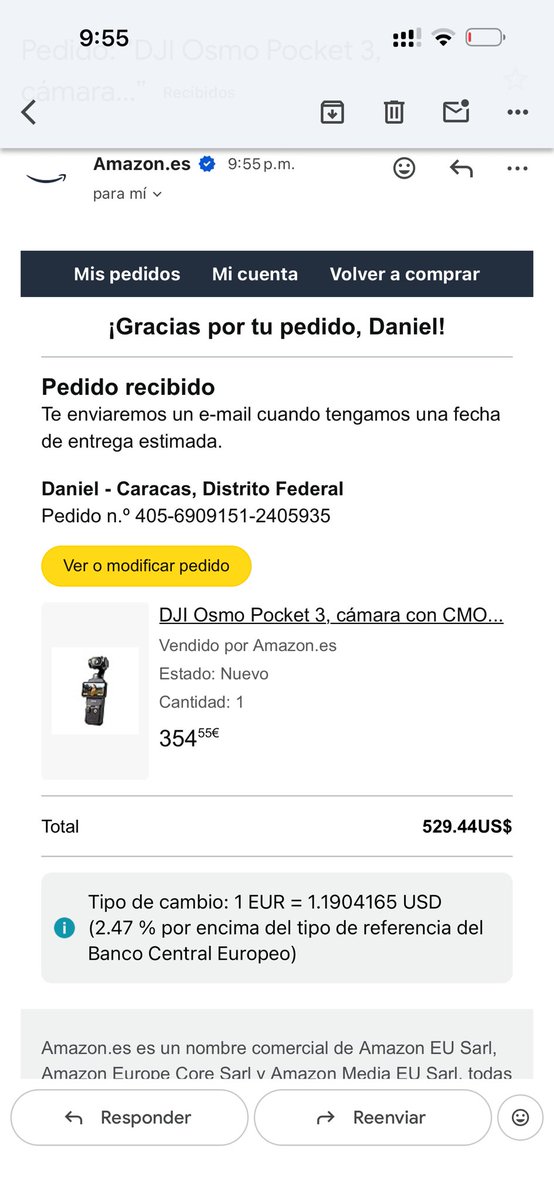 Me metí a ver si era verdad que se puede pedir en Amazon y toma la dirección de tu casa sin currier y se hizo un pedido solo, ahora que hago😔