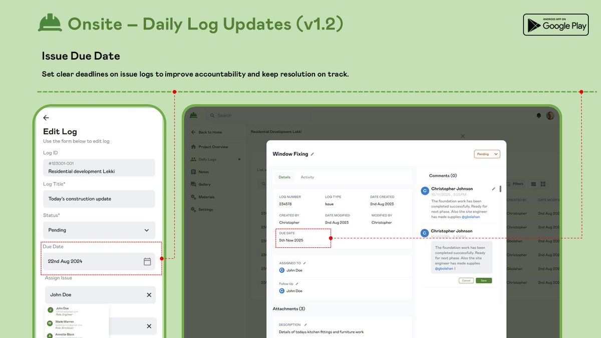KleethHQ's tweet photo. 4/ Issue Due Dates

Set deadlines on issues, so project teams know what needs attention and by when. Better accountability, better delivery. https://t.co/UDieBFRZaN