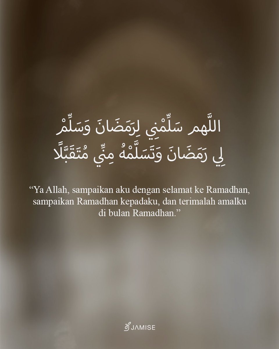 jamise_syari's tweet photo. Ya Allah, sampaikanlah kami ke bulan Ramadan 🤲🏻 https://t.co/Y8kr0LupaS