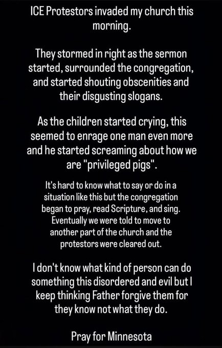 Rep. Schultz couldn't be more right. Instead of the top legal officer in Minnesota denouncing the actions of unhinged radicals, he actually platformed them. 

Meanwhile, members of Cities Church are speaking out. Maybe our Attorney General should listen for a change.