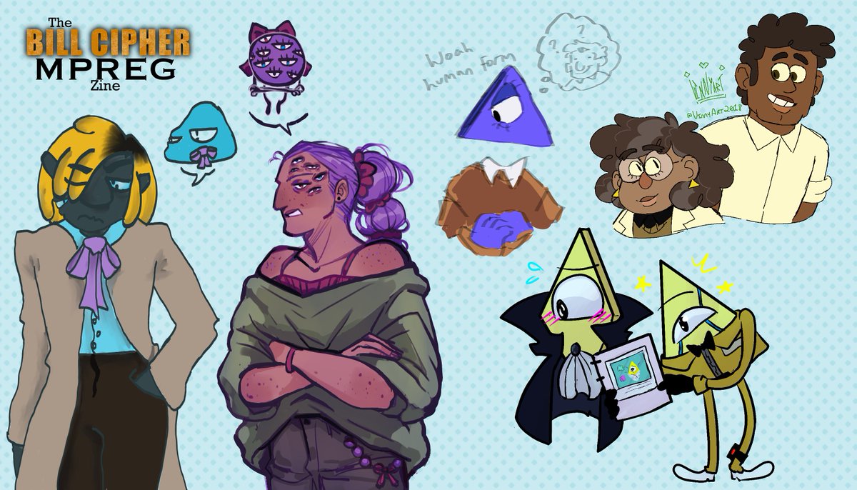 The Bill Cipher MPREG Zine tweet media