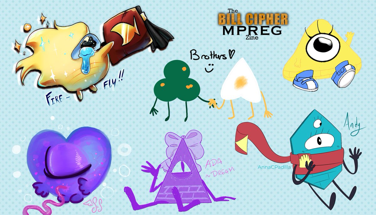 The Bill Cipher MPREG Zine tweet media