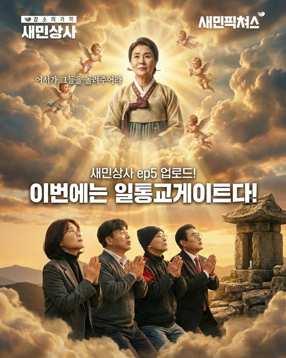 <정당 최초 웹드라마 ‘새민상사’ EP.5 공개 안내>

새미래민주당은 연설·논평 중심의 전달 방식을 넘어, 스토리텔링 기반 문화 콘텐츠로 시민과 소통하는 새로운 정치에 도전하고 있습니다.

그 연장선에서 1월 21일 오후 5시,〈강소의 기적: 새민상사〉 EP.5를 공개합니다. 

이번 5편〈일통교