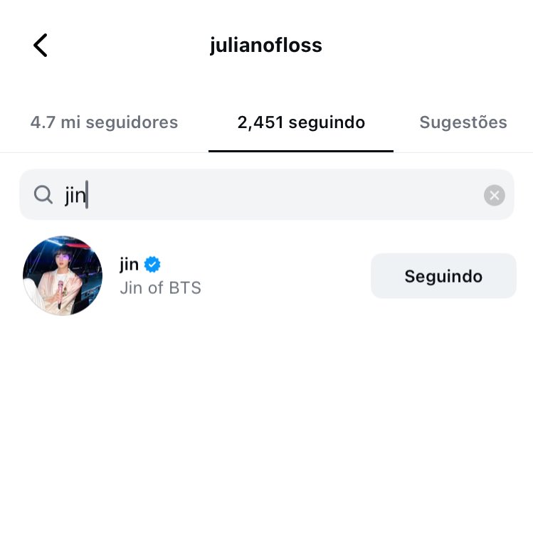acervoseokjin's tweet image. nós seokjinas faremos juliano floss campeão do #BBB26!