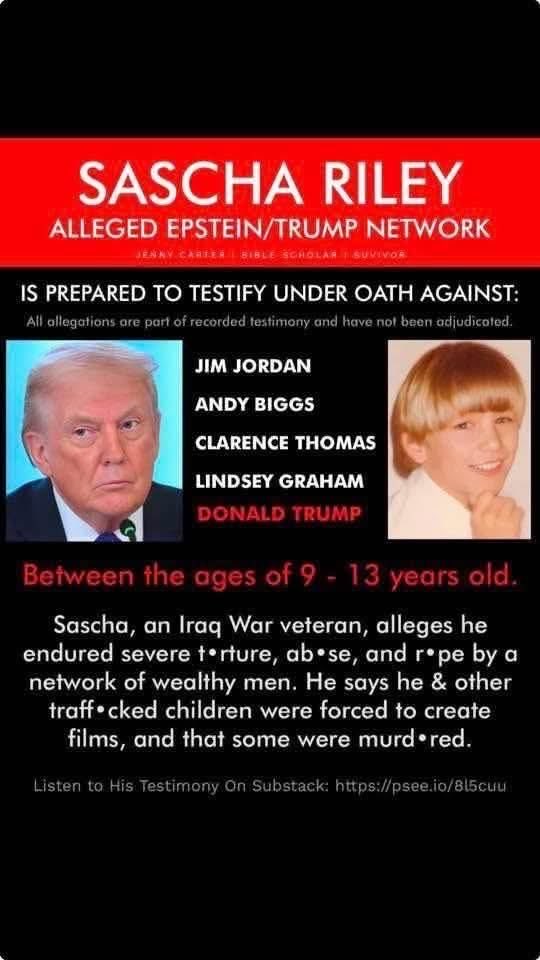 LLoriCC's tweet image. Release The Rest of The Epstein Files  !
#EpsteinTrumpFiles 
#SaschaRiley