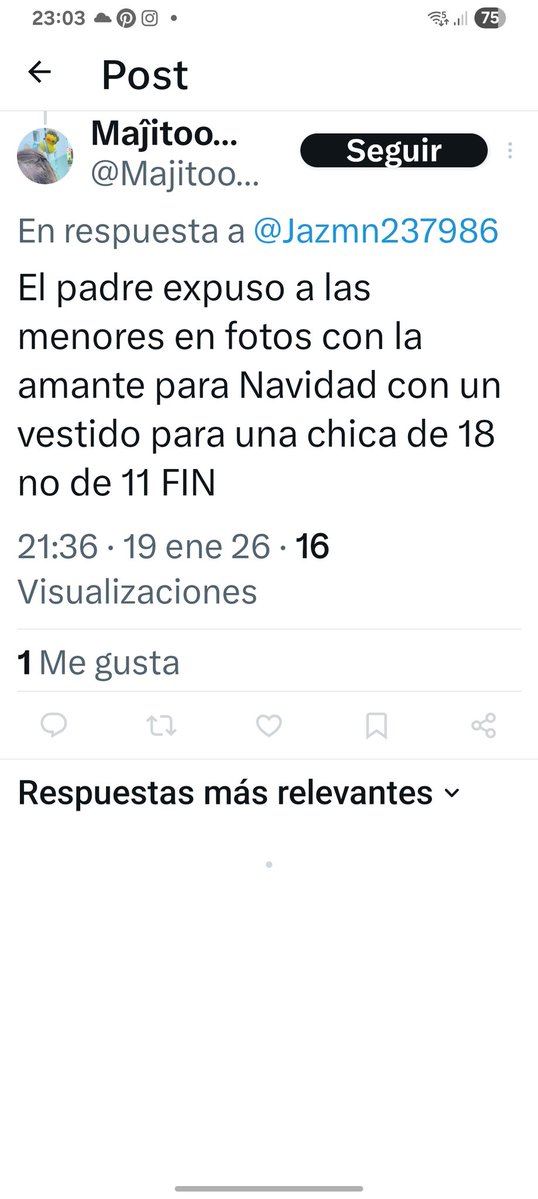 Díganle a <a href="/Majitoo013/">Maĵitoo 🇦🇷😺🦁💪🏼</a> que nadie expuso a la niña como <a href="/wanditanara/">Badbitch</a> ella la expuso con Elian con Migueeles que la manoseaba la espalda mientras la niña dormía después d criticas borro el el video no te hagas la mala te haces la que kakareas y no te la bancas ni para trolls servis