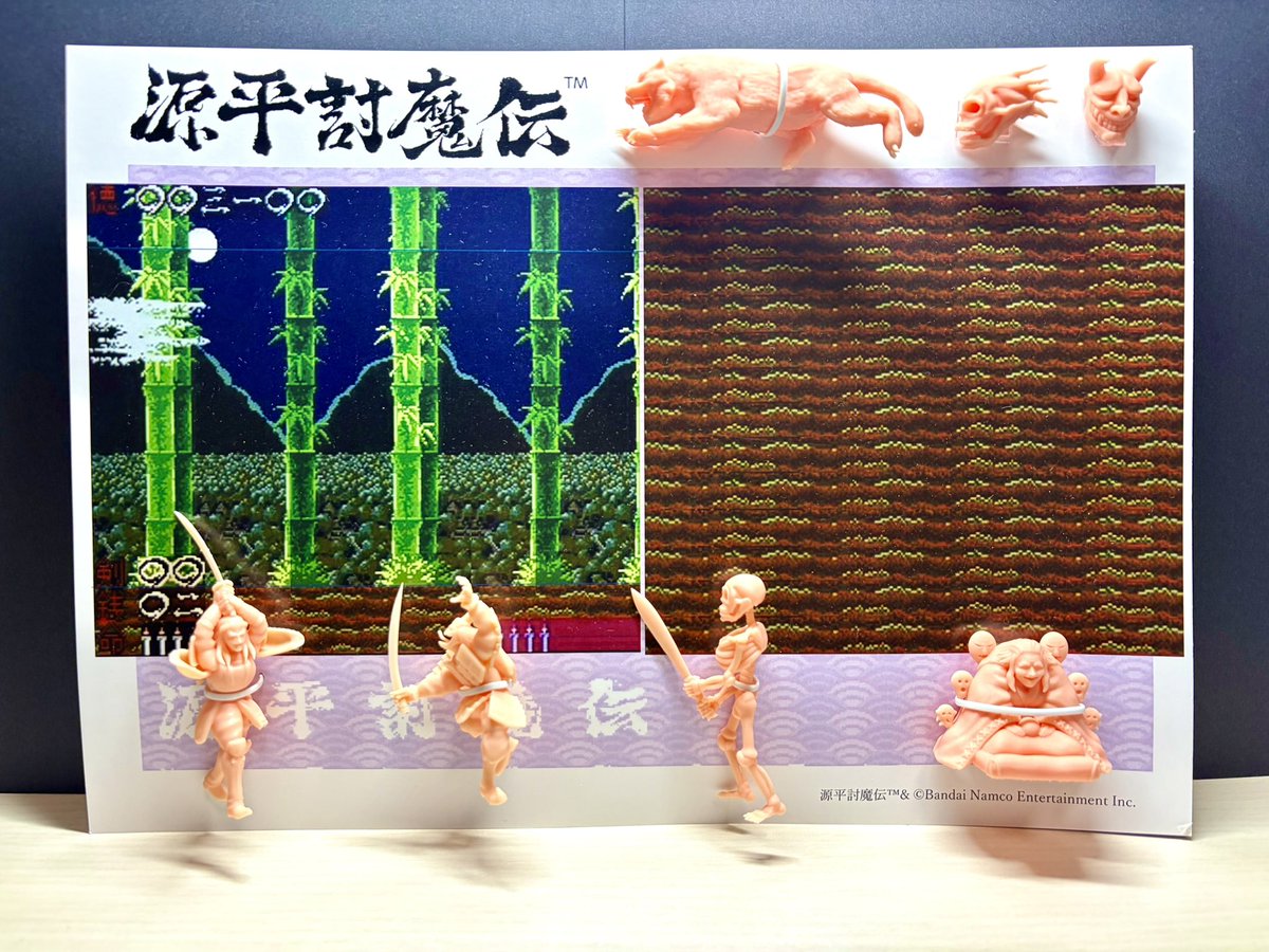 【お品書き】
2026年2月8日（日）幕張メッセ

◾️インスト/ポップシリーズ
①ドルアーガの塔　8,500円 40個
②スプラッターハウス リック7,500円 10個
③スプラッターハウス 敵 7,500円 10個
④源平討魔伝  7,500円 10個

◾️装備シリーズ
⑤イシターの復活 カイ装備10,000円 10個
⑥イシターの復活