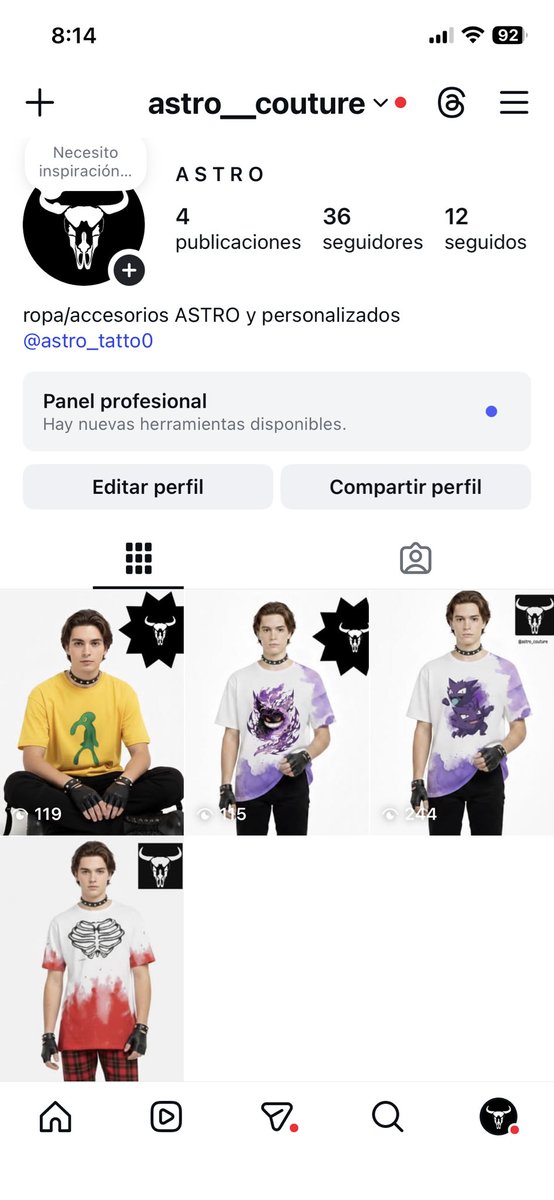 Aprovechando que regreso, vayan a seguir mi marca de ropa emergente