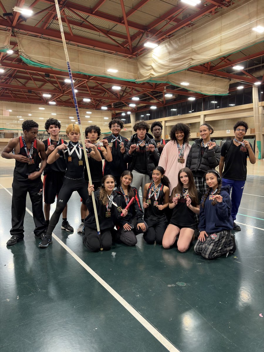 Congratulations to the medalists at the Big North Freshman Novice Championship. 

First place finishes from:

Analia Colon-55, 200, PV. 
Aiden Coloma- 200
Abel Martinez- TJ
Dasai Bryant- LJ
Novice girls 4x400