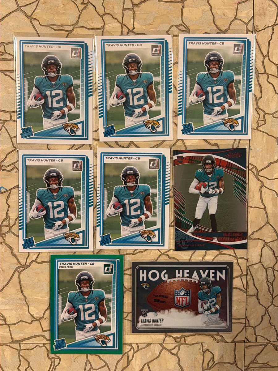 Day 1 of 2 stack sale! Check pinned tweet for shipping. All offers considered tomorrow !

Day 1

Post 20

$8 for the lot all 8 hunter rookies