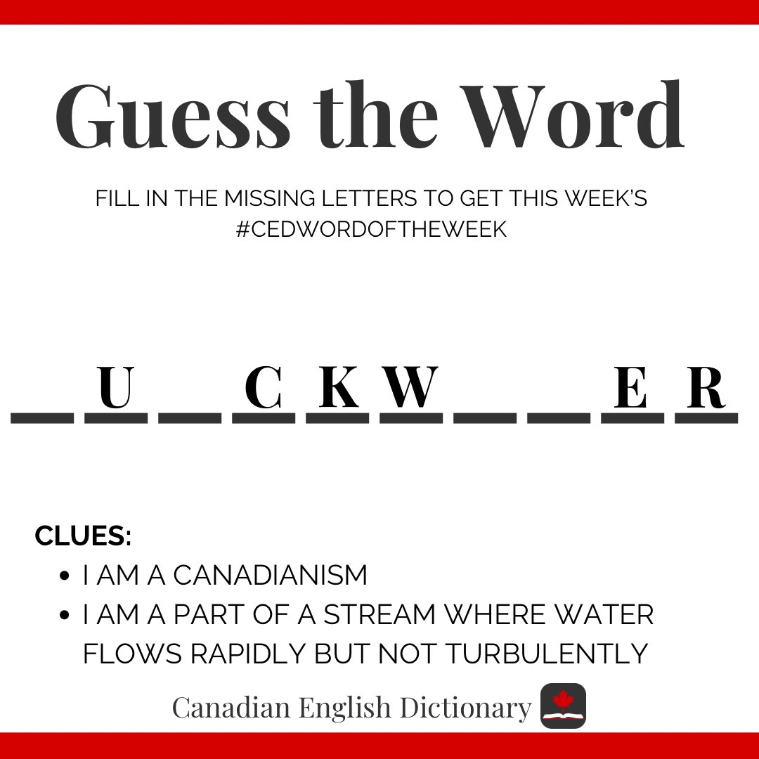 cdndictionary's tweet image. Can you figure out the riddle and get this week’s #CEDWordOfTheWeek? Comment your guess below and check Wednesday’s post for the answer.