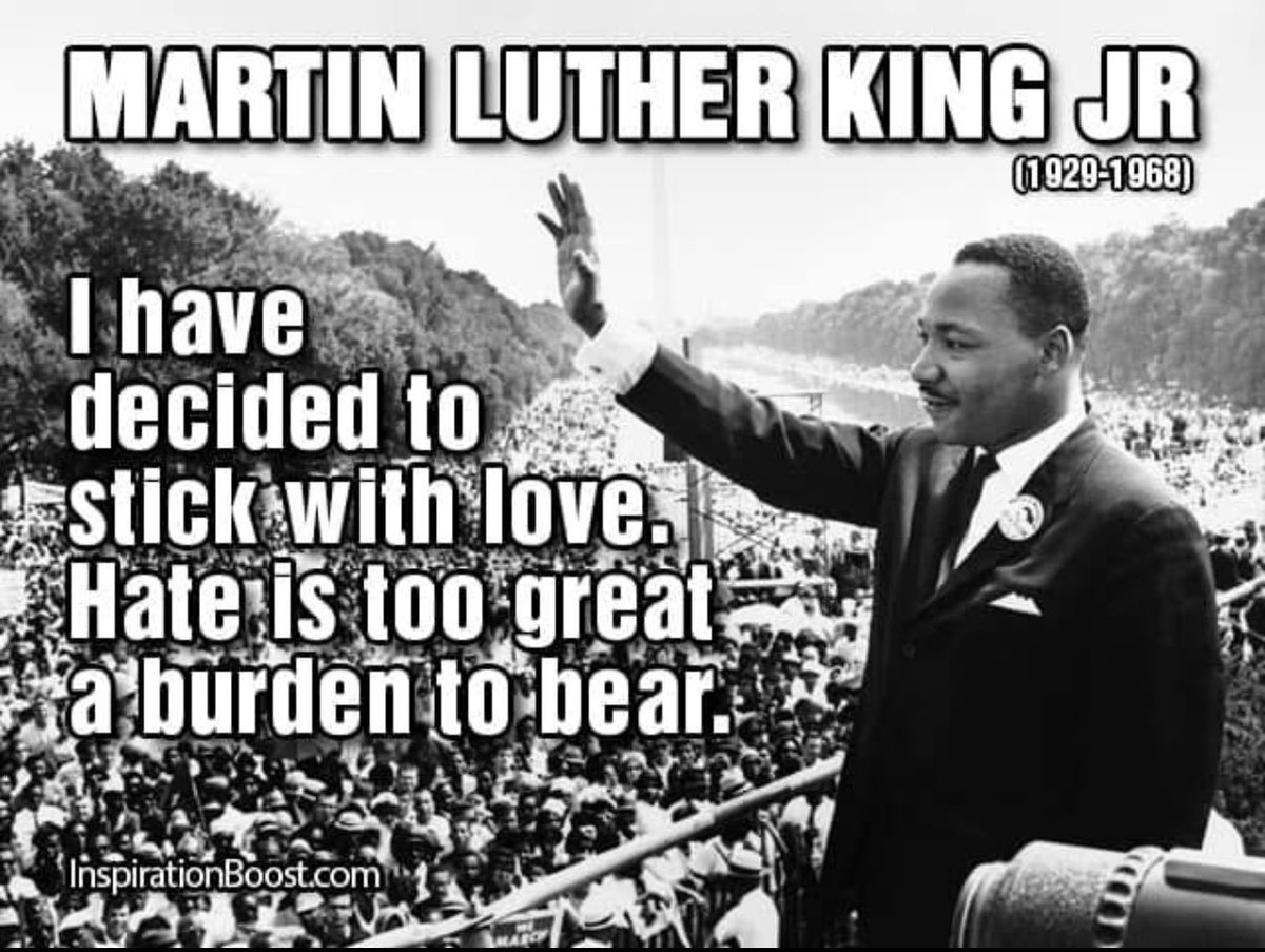 OmarInTheHouse_'s tweet photo. MARTIN LUTHER KING DAY

“I have decided to stick with #LOVE. Hate is too great a burden to bear.” ❤️🤍💙

ONE NATION. ONE DESTINY. ONE DREAM. 
#UnitedWeRise 🇺🇸 
#MLKDay #MartinLutherKingJrDay
🚫🧊 https://t.co/wwlG9r3IA5