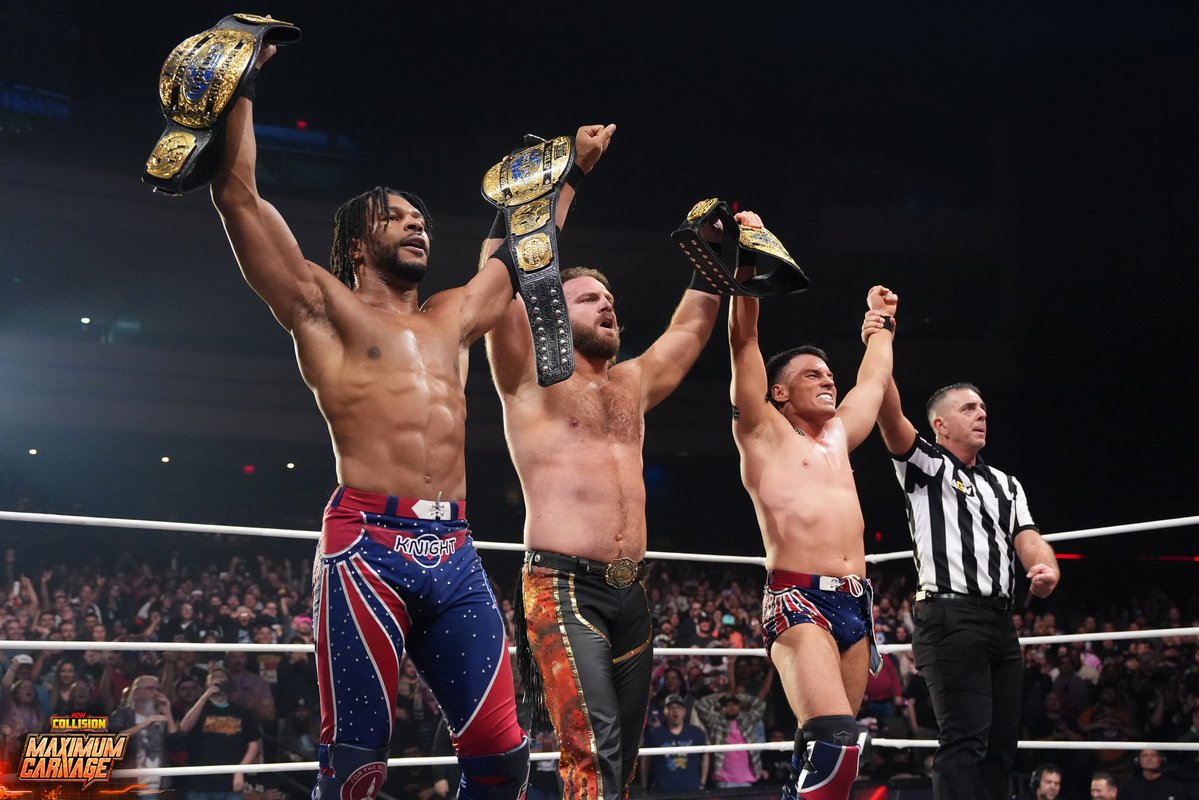 SpeedballBailey's tweet image. The outpouring of support continues to be incredible. I still feel like I'm just getting started with my journey in AEW but this title win is undoubtedly a huge milestone.

Thank you all so much for cheering us on every step of the way!#AEWDynamite