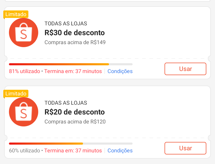 PostandoCupons's tweet image. 🟧 CUPONS AINDA ATIVOS SHOPEE 

▫️ R$30 OFF em compras acima de R$149
🎟  H1M4RC4SH0TGNAF

▫️ R$20 OFF em compras acima de R$120
🎟️ OF1BR4NDSQ92AF

⬆️ Copie o cupom e resgate rápido aqui
➡️ s.shopee.com.br/6KmoXy2f9Y