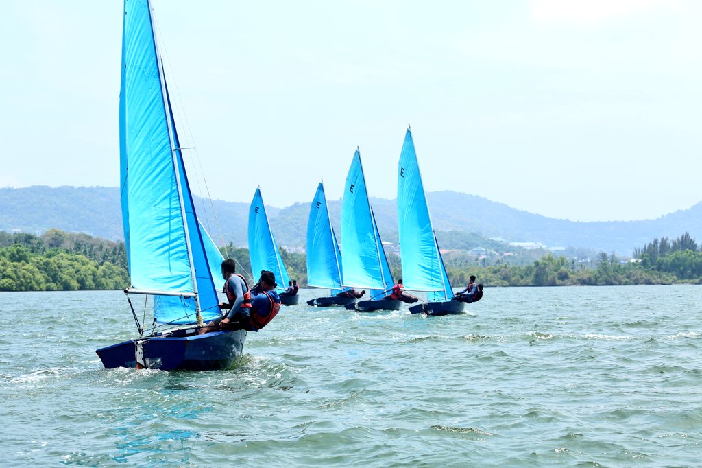 Challenged by the waves and winds, skills and commitment the cadet