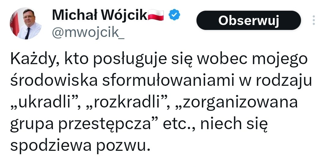 Czekam baranie na pozew👇