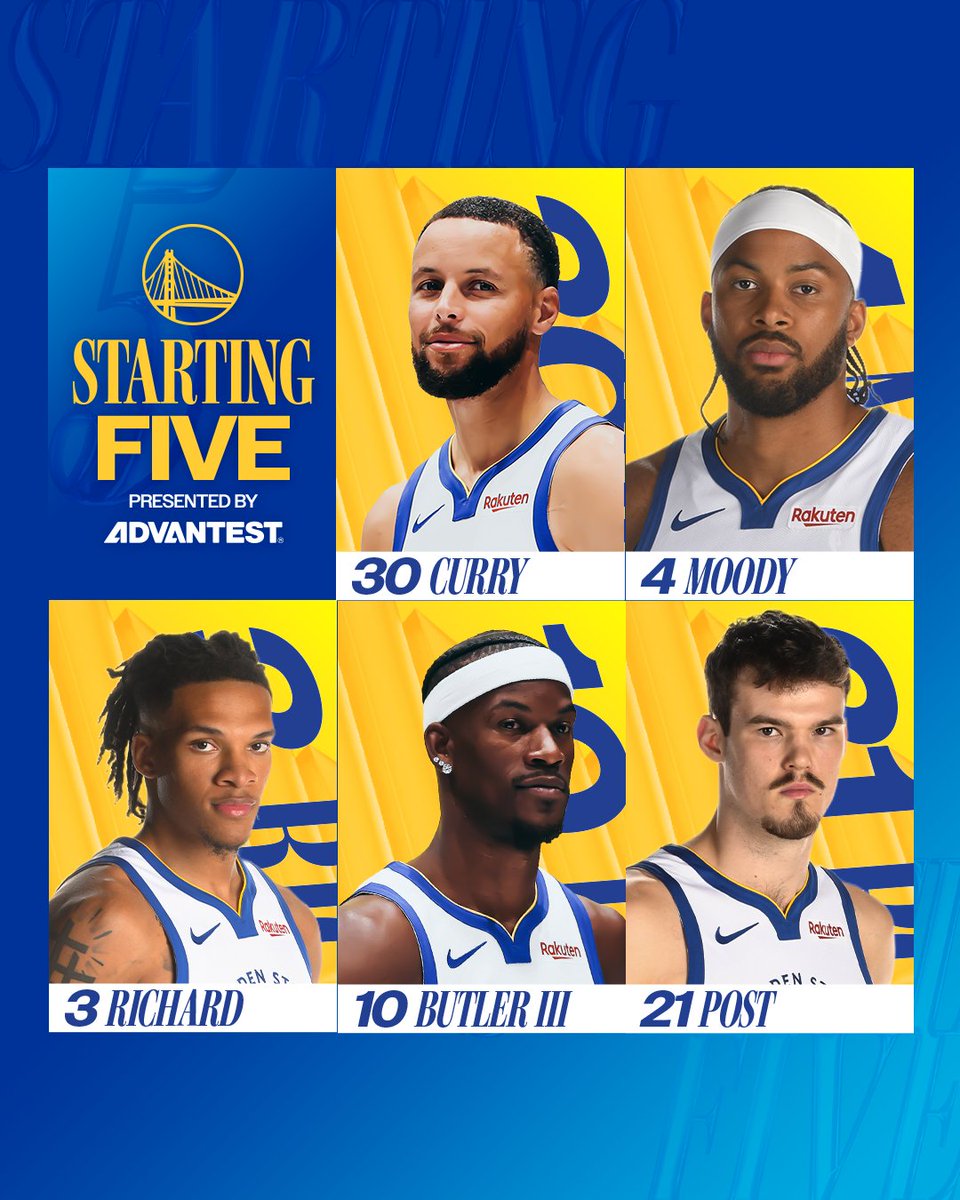 warriors's tweet image. Tonight's 5️⃣