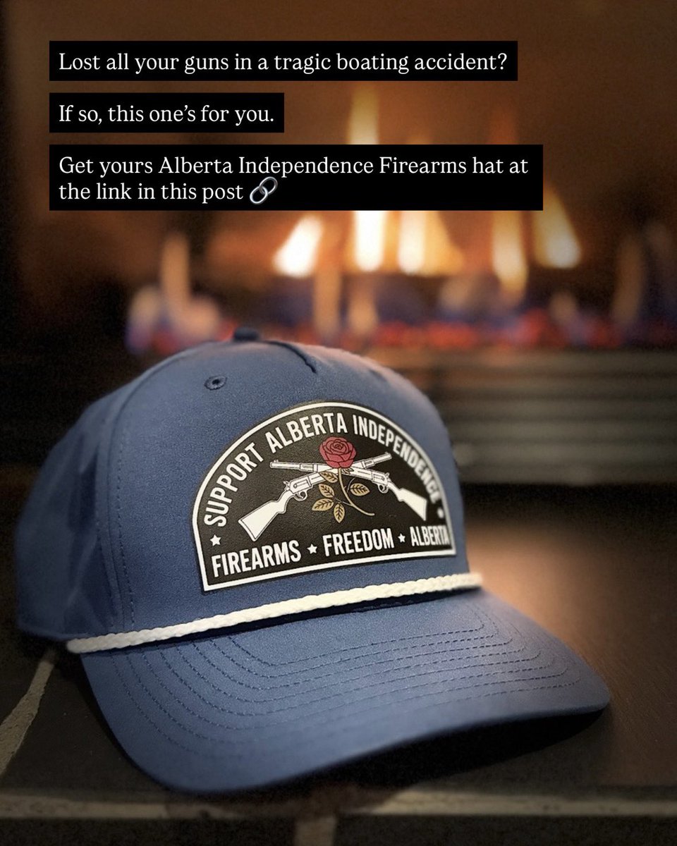 RiseOfAlberta's tweet image. Lost all your guns in a tragic boating accident? 

Then this one's for you. 

Get yours ⬇️ 

riseofalberta.com/products/alber…