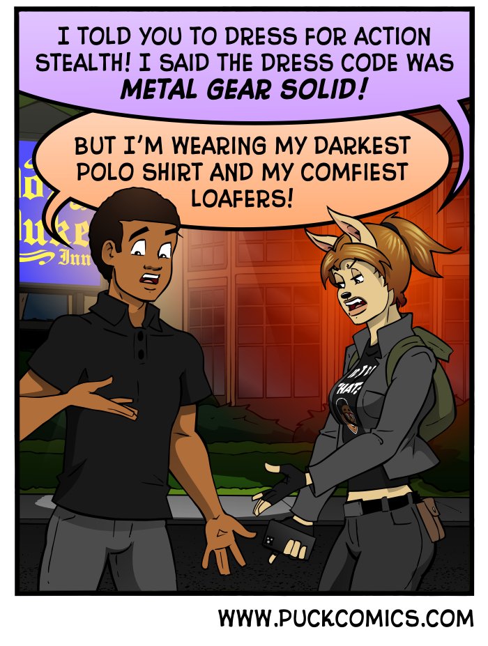 Be a fashion icon.  From the #webcomic Puck!
