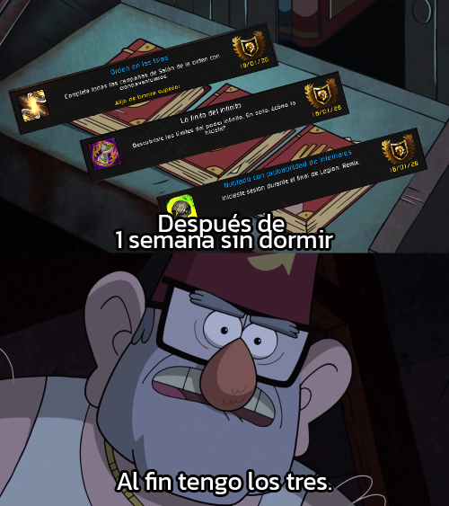 zeodeon's tweet photo. Todavia no caigo que en una semana complete Lemix. Y me sigue pareciendo una locura ๐
#worldofwarcraft #warcraft #wow #lemix #remix #legion https://t.co/hCBVde4PHO