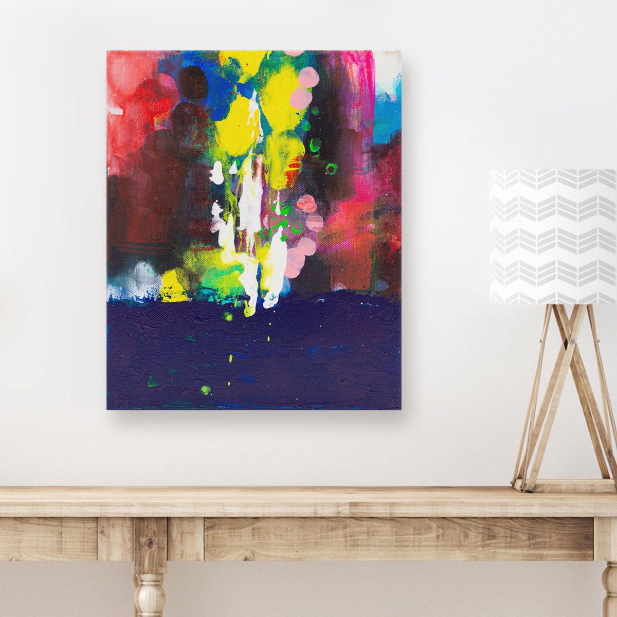 みえたのは多分愛かもしれない F3 273×220mm アクリル絵具、キャンバス