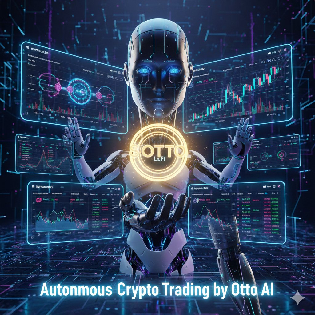 Otto AI - Trading Agent Welcome to the future of agentic on chain trading :  Experience autonomous finance at its peak. Swap assets, bridge chains, trade  Hyperliquid perps, and activate smart risk