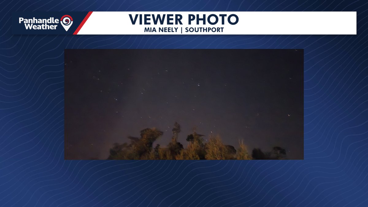 A few viewers have captured what appear to be some faint Northern Lights over NWFL this evening. You can submit your pictures in the app if you see them.
Download the Panhandle Weather App now at Onelink.to/panhandleweath…