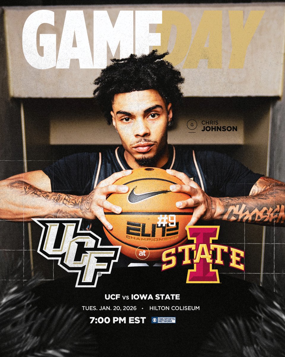 Tuesday in the Coliseum 📍

📍 - Hilton Coliseum
⏰ - 7 pm EST
📺📊📻 - linktr.ee/ucf.mbb