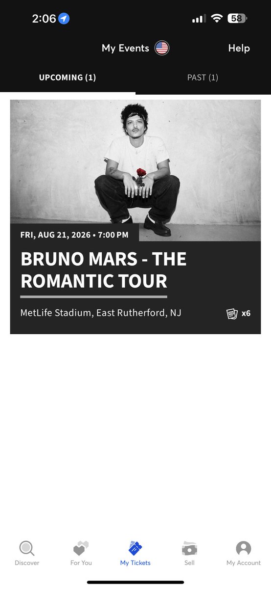 iu_schlumped's tweet photo. Selling 2 extra tickets for Bruno Mars on Friday (8/21) Section 129! #brunomars #theromantictour #metlife #brunomars2026 #romantictour https://t.co/jGCoAwCWb9