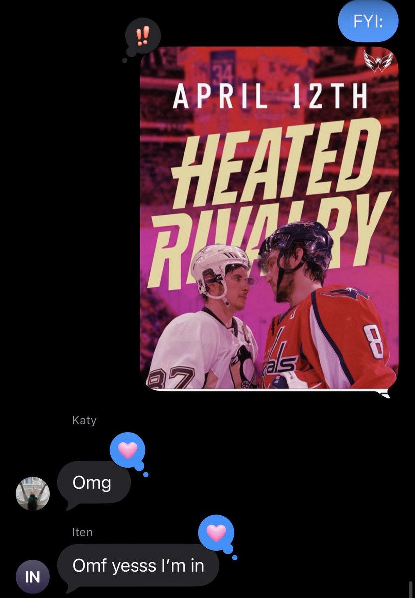 lol I love my DC sports girlies

 (we all cheer for different teams, but the one thing we agree on is Heated Rivalry)