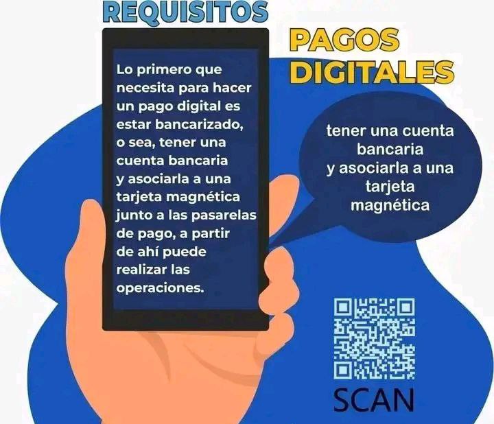 ☑️Ventajas que le brindan los #PagosElectrónicos🤳:

- No es necesario ir a sucursales bancarias🏦
- Registro digital de transacciones.
- Ahorro de tiempo.⌚
- Acceso todo el tiempo.
- Descuentos de bancos e instituciones.%

Solo debes tener :
📲 Movil
💳 Magnetica
🔢 Multibanca