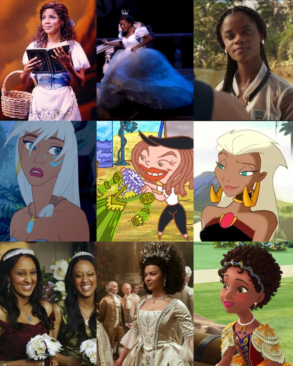filmsbratz's tweet image. — yes, we got other black princesses besides tiana!👸🏾✨