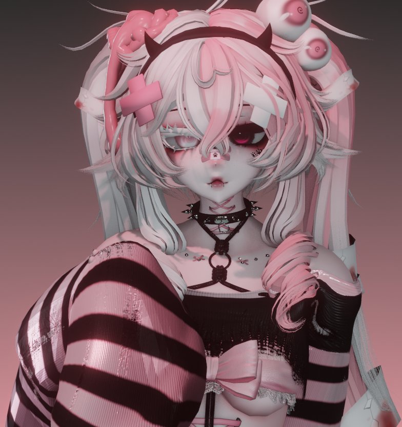 0verduePaper's tweet image. Look, guys im 3D!

#blender #oc #3Dart #vrchat #vrchatavatar #persona